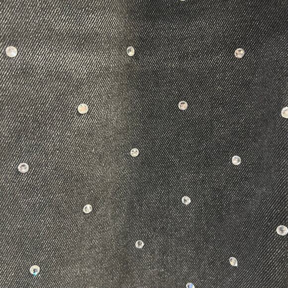 Simple Society Women's Black Ankle Jeans with Rhinestones Size 15 - Picture 1 of 6